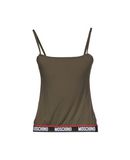 MOSCHINO Damen �rmelloses Unterhemd Farbe Milit�rgr�n Gr��e 3