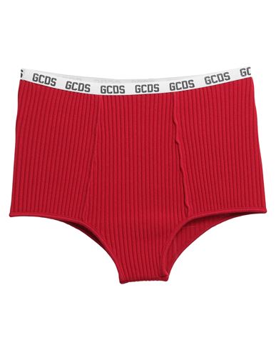 Shop Gcds Woman Shorts & Bermuda Shorts Red Size M Viscose, Polyester