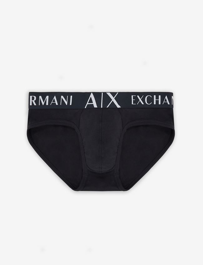 Armani Exchange Slip Blu Navy Cotone, Elastan