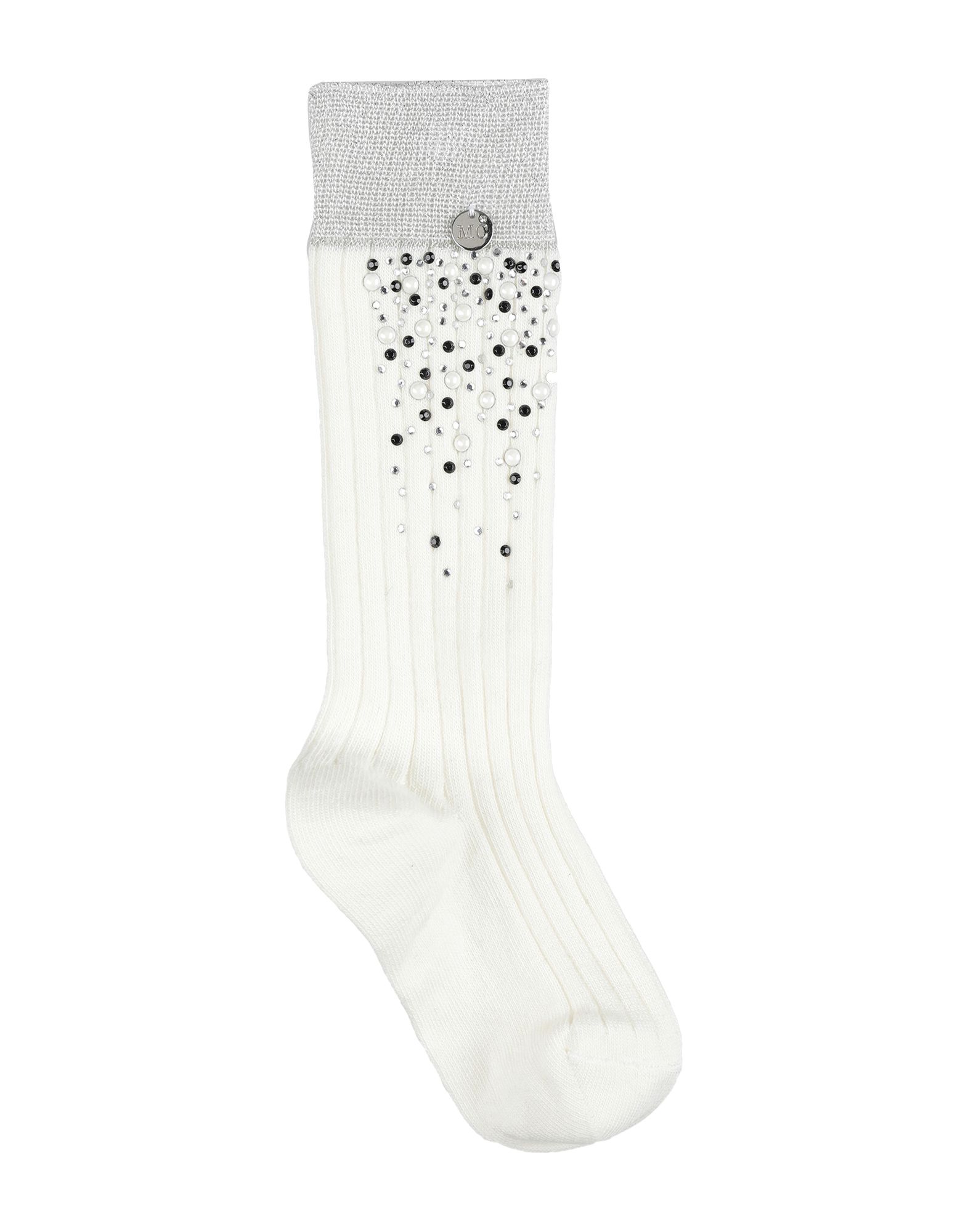 Microbe By Miss Grant Kids' Short Socks In White
