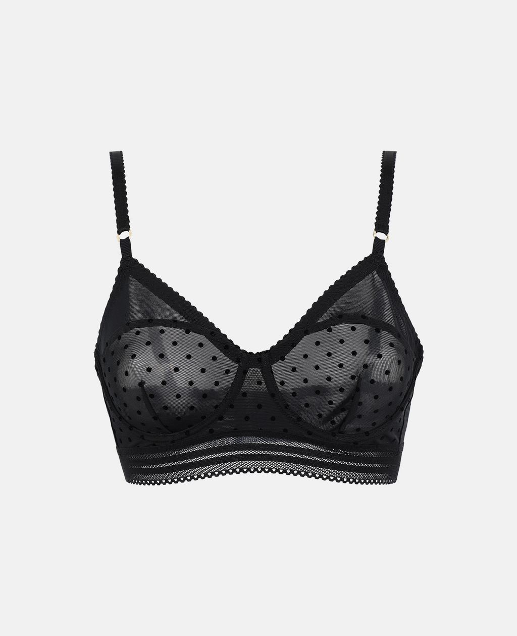 Shop Stella Mccartney Black Yasmen Grooving Underwire Bra