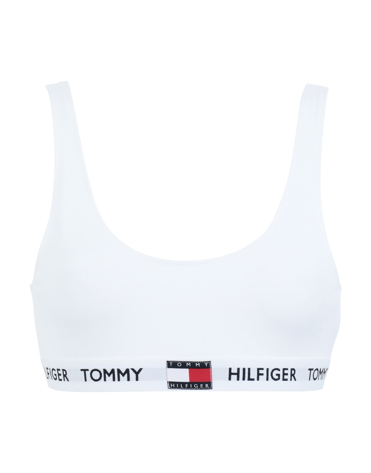 《セール開催中》TOMMY HILFIGER レディース ブラジャー ホワイト M オーガニックコットン 90% / ポリウレタン 10% BRALETTE