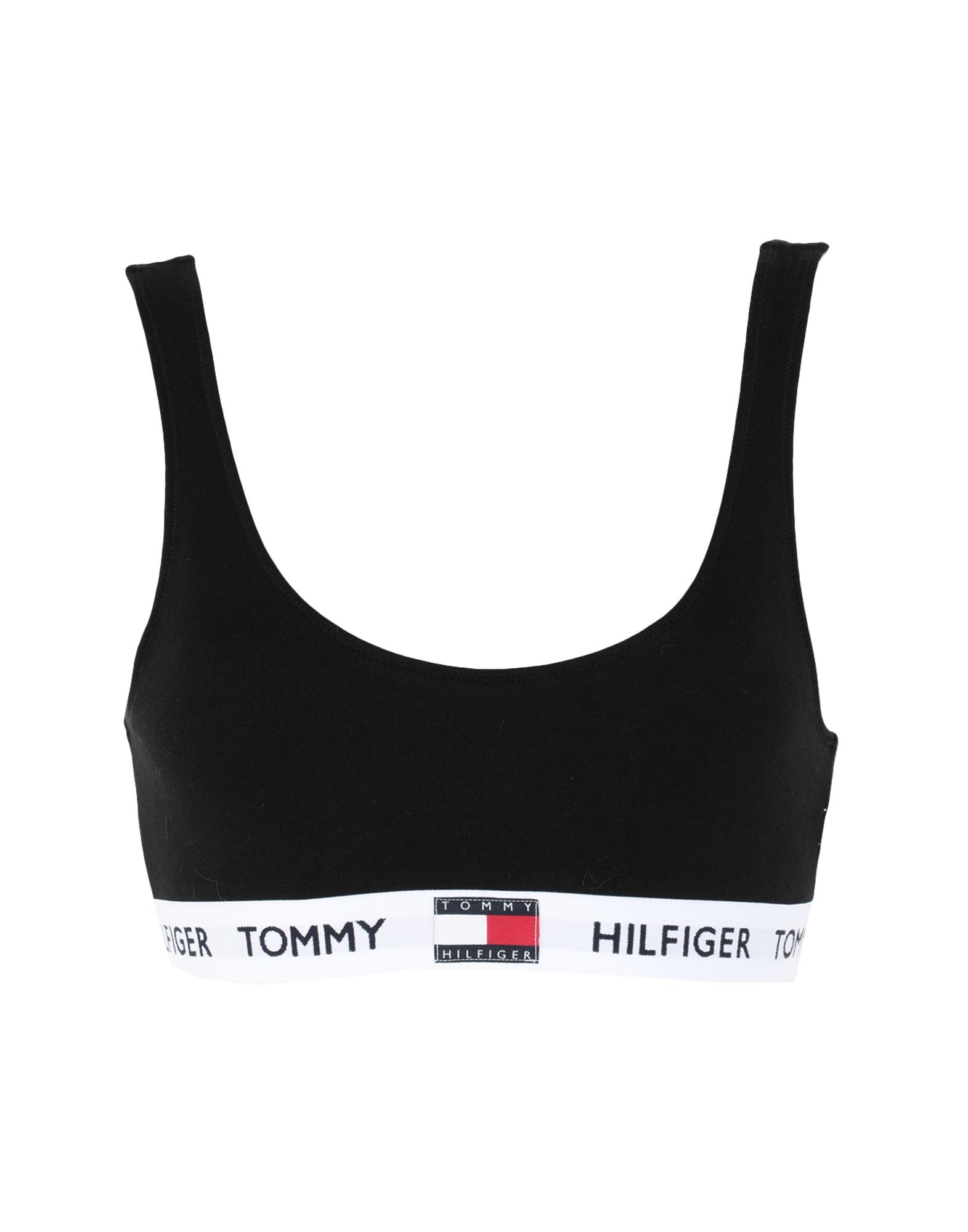 《セール開催中》TOMMY HILFIGER レディース ブラジャー ブラック XS オーガニックコットン 90% / ポリウレタン 10% BRALETTE