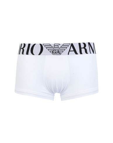 Trunk Basic Megalogo Man Boxer White Size L Cotton, Elastane