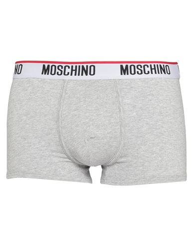 Moschino Man Boxer Grey Size Xs Cotton, Elastane