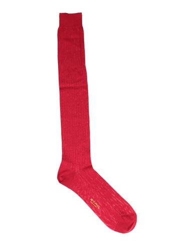 Etro Man Socks & Hosiery Red Size 11.5-12.5 Cotton