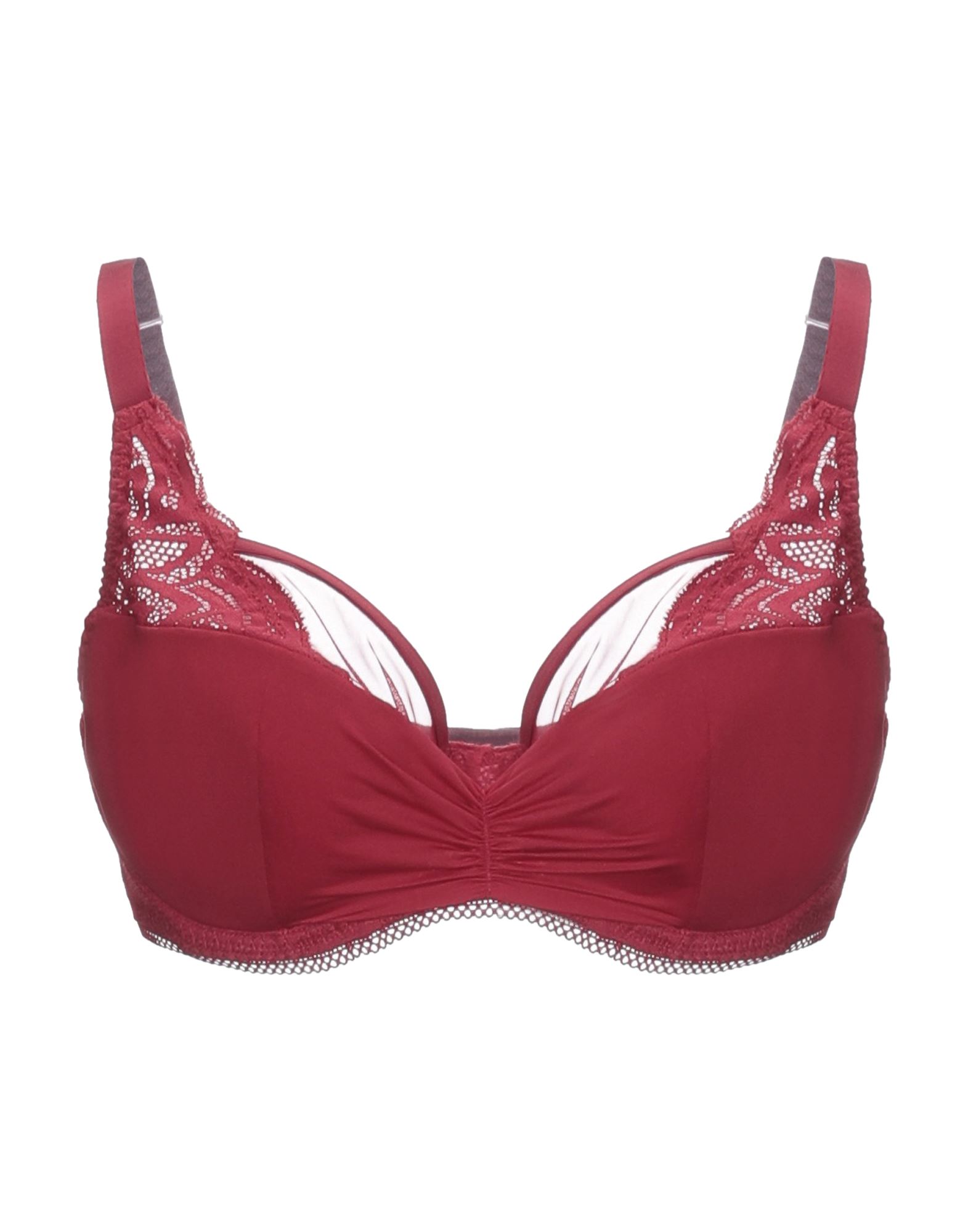 《セール開催中》MAISON LEJABY レディース ブラジャー レッド 30 DD ナイロン 44% / コットン 39% / ポリウレタン 14% / ポリエステル 3%