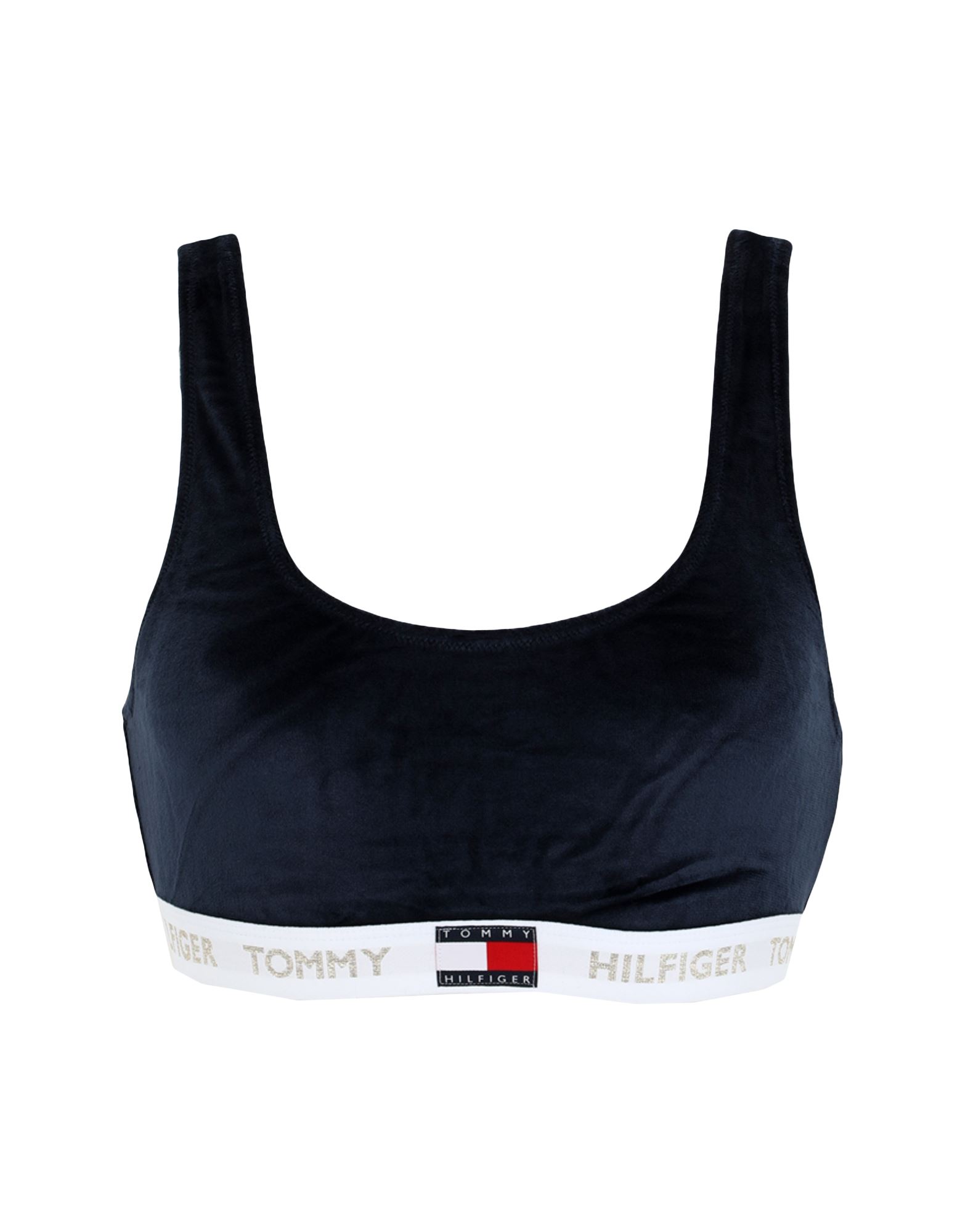 《セール開催中》TOMMY HILFIGER レディース ブラジャー ダークブルー S ポリエステル 92% / ポリウレタン 8% BRALETTE VELOUR