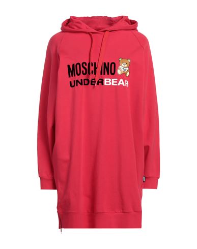 Moschino Underwear Woman Sweatshirt Red Size S Cotton, Elastane In Red