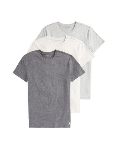 Polo Ralph Lauren Short Sleeve 3-pack Crew Neck Undershirt Man Undershirt Light Grey Size S Cotton