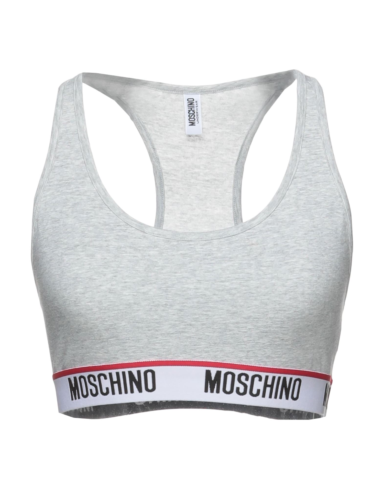 《セール開催中》MOSCHINO レディース ブラジャー ライトグレー XS コットン 95% / ポリウレタン 5%