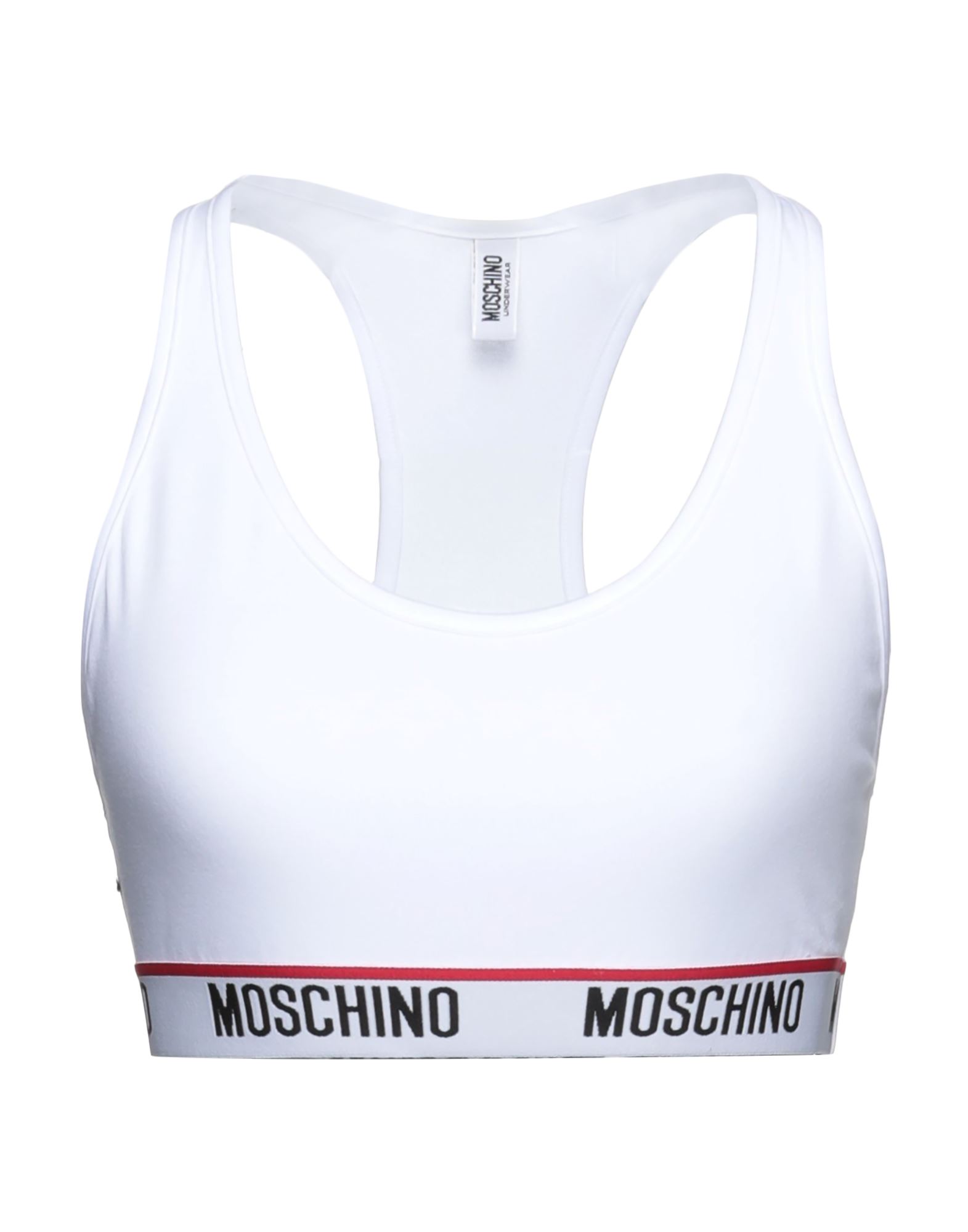 《セール開催中》MOSCHINO レディース ブラジャー ホワイト XS コットン 95% / ポリウレタン 5%