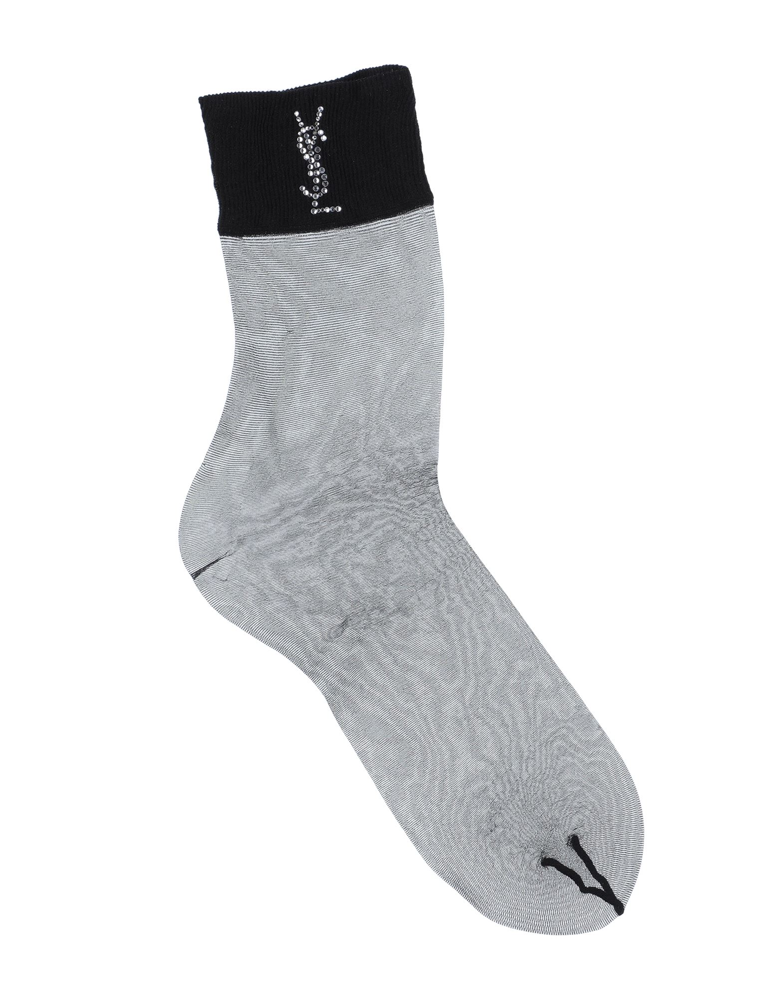 Saint Laurent Short Socks In Black
