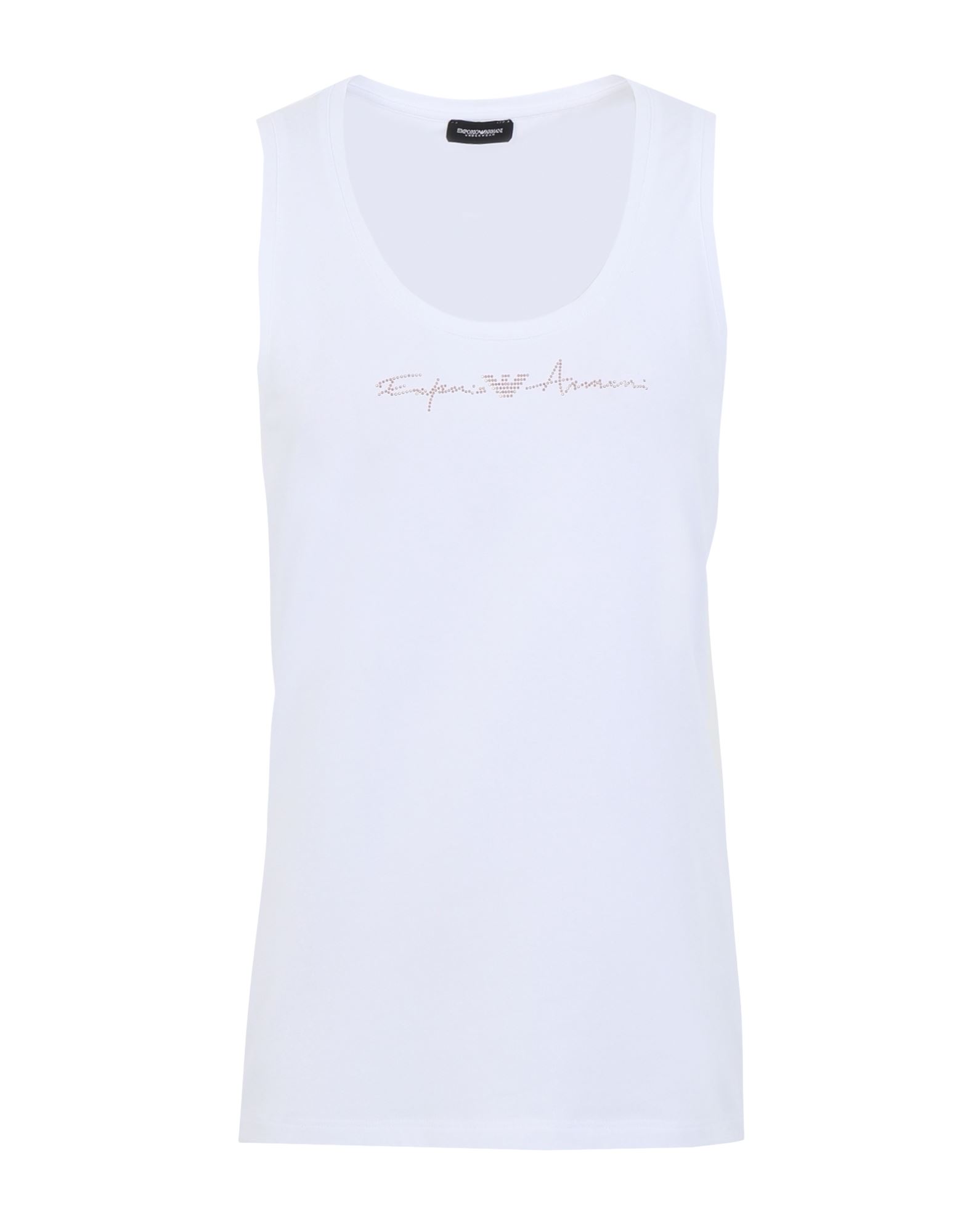 Emporio Armani Sleeveless Undershirts In White