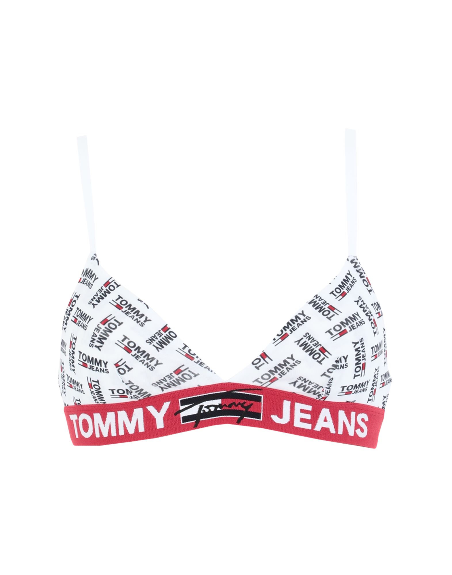 《セール開催中》TOMMY JEANS レディース ブラジャー ホワイト S コットン 90% / ポリウレタン 10% TRIANGLE BRALETTE PR