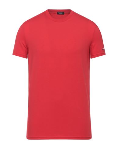 Dsquared2 Man Undershirt Red Size Xs Cotton, Elastane