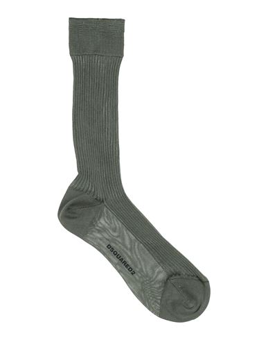 Dsquared2 Man Socks & Hosiery Military Green Size 3-4 Silk