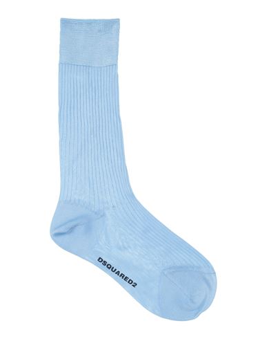 Dsquared2 Man Socks & Hosiery Sky Blue Size 3-4 Silk