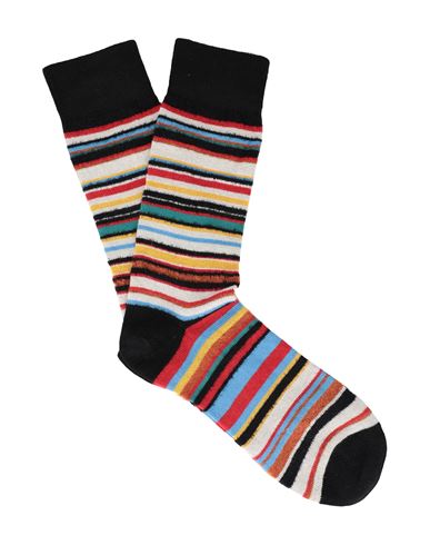 Shop Paul Smith Men Sock Texture Stripe Man Socks & Hosiery Dark Brown Size Onesize Synthetic Fibers, Woo