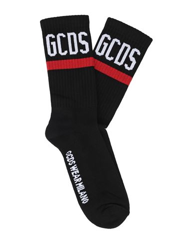 Shop Gcds Man Socks & Hosiery Black Size Onesize Cotton, Polyamide, Elastane