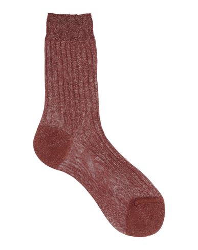 Roberto Collina Woman Socks & Hosiery Cocoa Size Onesize Viscose, Polyester In Brown