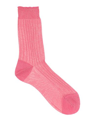 Shop Roberto Collina Woman Socks & Hosiery Fuchsia Size 4 Viscose, Polyester In Pink
