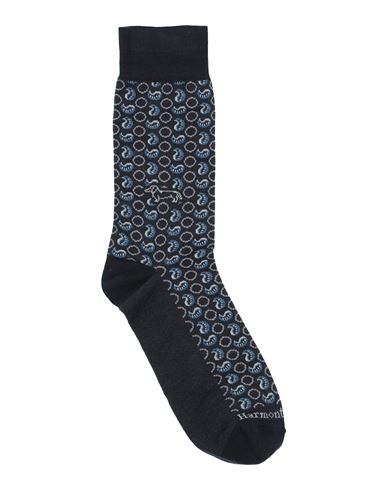 Harmont & Blaine Man Socks & Hosiery Midnight Blue Size 30 Cotton, Polyamide