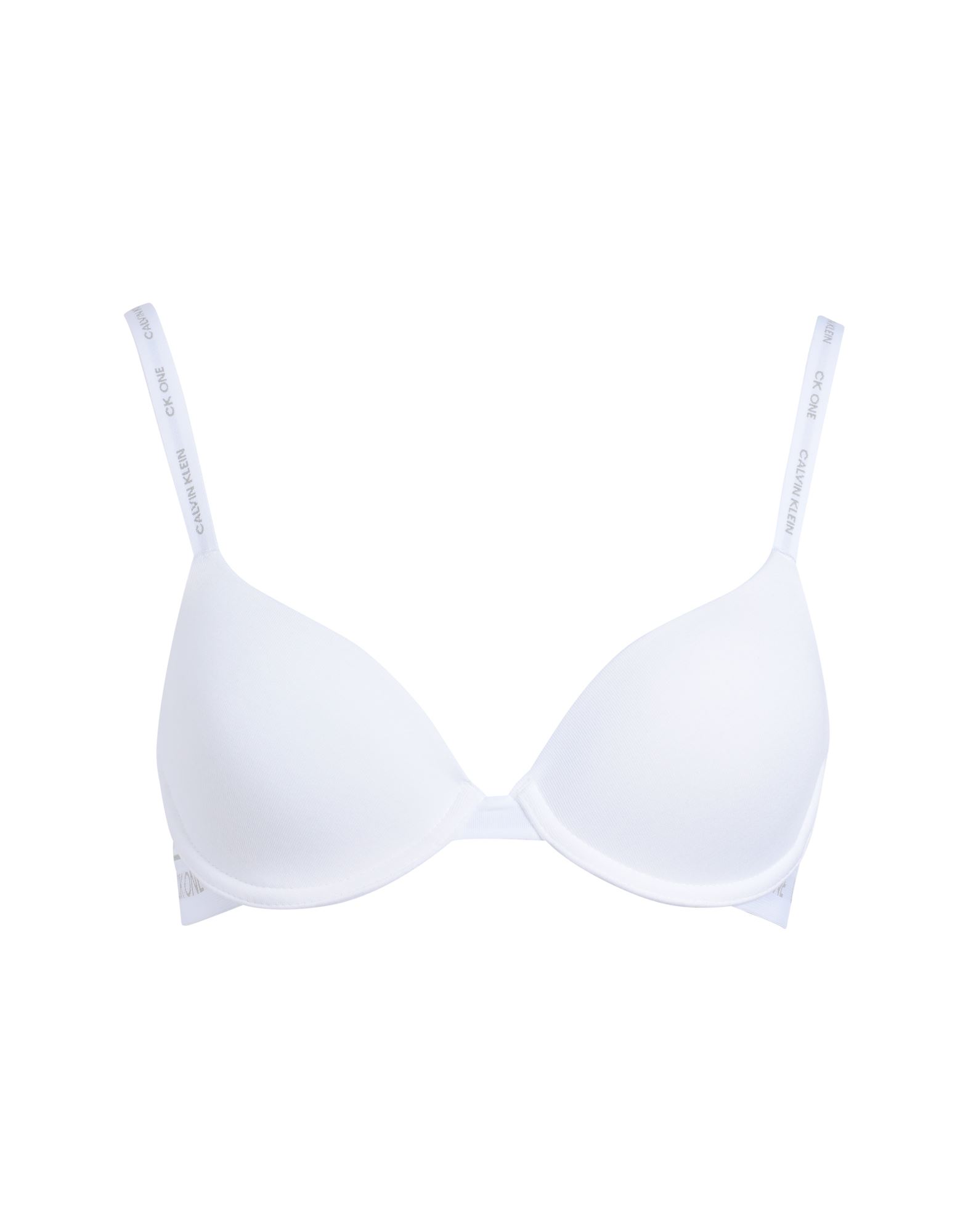 《セール開催中》CK ONE レディース ブラジャー ホワイト 32 A コットン 55% / レーヨン 37% / ポリウレタン 8% LIGHTLY LINED DEMI BRA