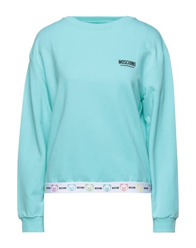 Moschino Woman Undershirt Turquoise Size S Cotton, Elastane In Blue