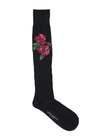 Dolce & Gabbana Man Socks & Hosiery Black Size L Wool, Acrylic, Nylon, Elastane