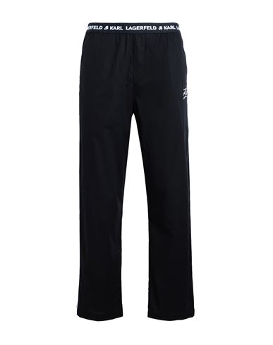 Karl Lagerfeld Pyjama Pants Man Sleepwear Black Size M Cotton, Elastane