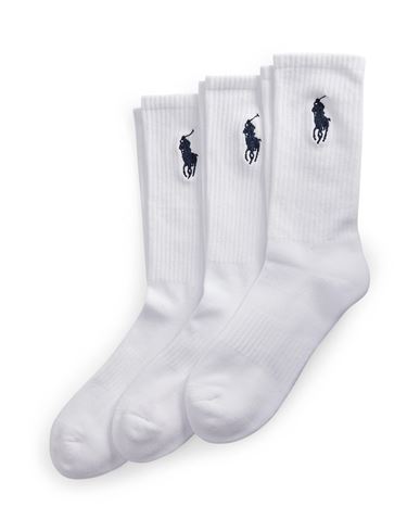 Polo Ralph Lauren Man Socks & Hosiery White Size Onesize Cotton, Polyester, Elastane