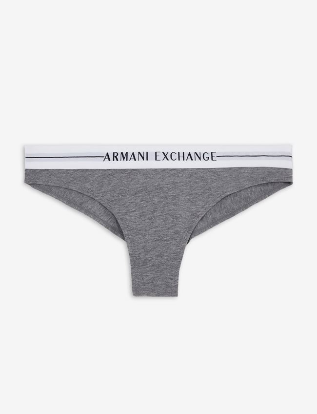 Armani Exchange Slip Grigio Cotone, Elastan