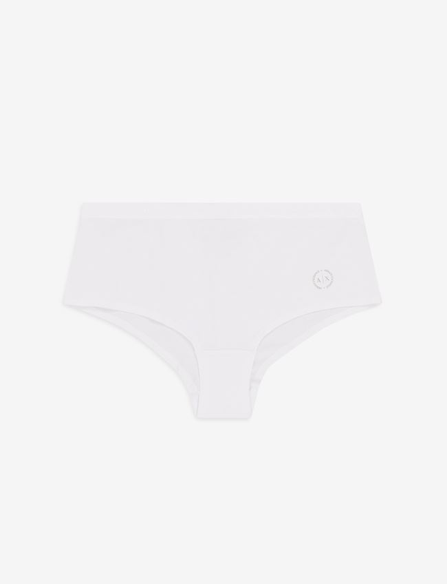 Armani Exchange Slip Bianco Cotone, Elastan