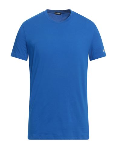 Dsquared2 Man Undershirt Bright Blue Size Xl Cotton, Elastane