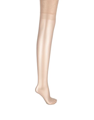 Bluebella Stockings Plain Leg/plain Top Woman Socks & Hosiery Sand Size Onesize Polyamide, Elastane In Beige