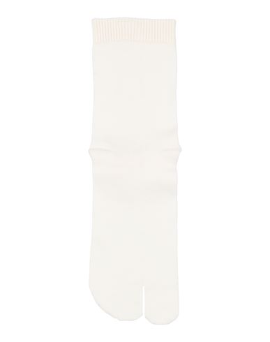 Maison Margiela Man Socks & Hosiery White Size L Cotton, Elastane