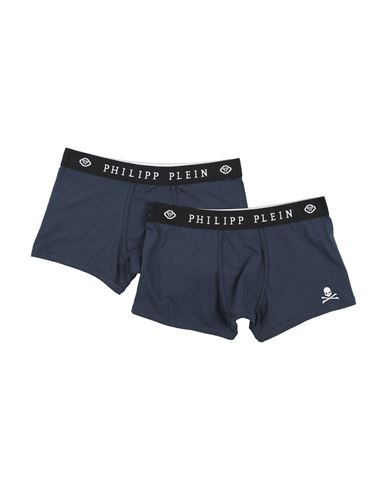 Philipp Plein Man Boxer Midnight Blue Size Xl Cotton, Elastane