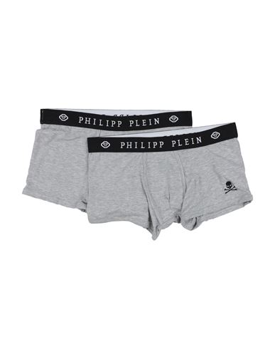 Philipp Plein Man Boxer Grey Size L Cotton, Elastane