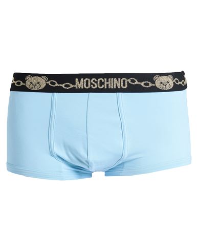 Moschino Man Boxer Sky Blue Size Xs Cotton, Elastane