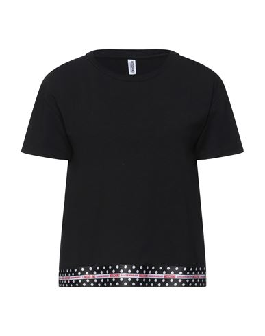 Moschino Woman Undershirt Black Size S Cotton, Elastane
