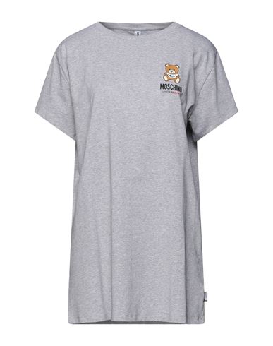 Moschino Woman Sleepwear Light Grey Size Xs Cotton, Elastane