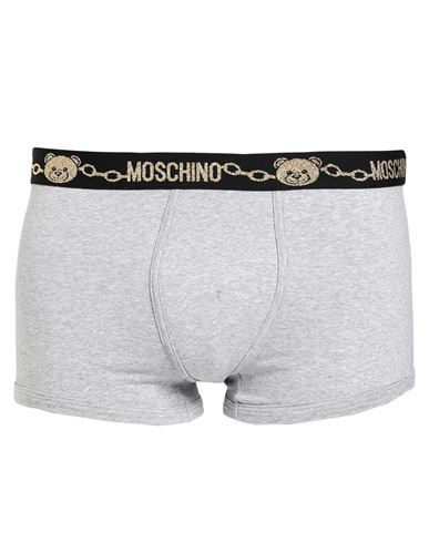 Shop Moschino Man Boxer Grey Size S Cotton, Elastane