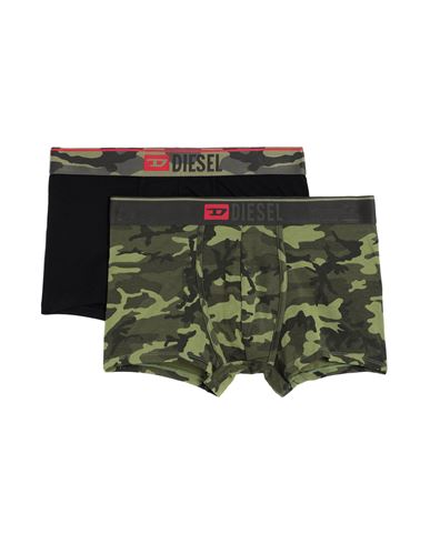 Diesel Umbx-damientwopack Boxer-shorts Man Boxer Military Green Size Xl Cotton, Elastane