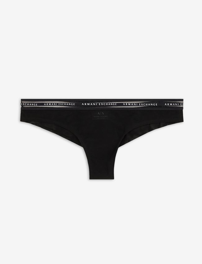 Armani Exchange Slip Nero Poliammide, Elastan