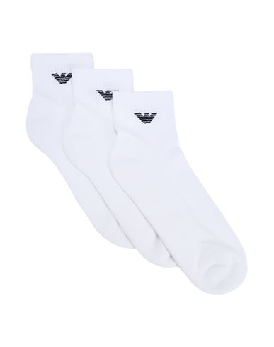Emporio Armani Socks Set Man Socks & Hosiery White Size Onesize Cotton, Polyamide, Elastane