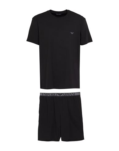 Shop Emporio Armani Pyjamas Man Sleepwear Black Size L Cotton, Elastane