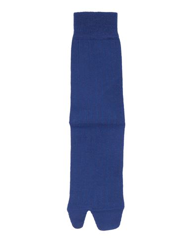 Maison Margiela Woman Socks & Hosiery Blue Size L Cotton, Polyamide