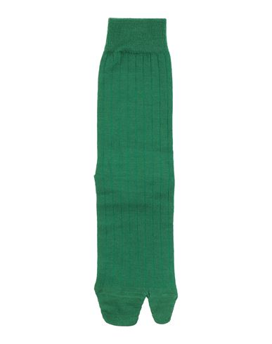 Maison Margiela Woman Socks & Hosiery Green Size M Wool, Polyamide