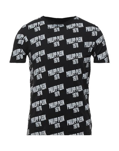 Philipp Plein Man Undershirt Black Size L Cotton, Elastane In Black